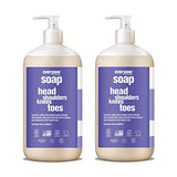 Everyone 3-in-1 Kids Soap: Shampoo, Body Wash, and Bubble Bath, Lavender Lullaby