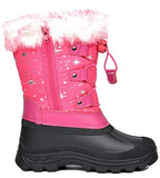 DREAM PAIRS Toddler Ksnow Fuchsia Isulated Waterproof Snow Boots -10 M US Toddler