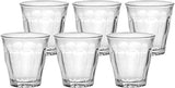 Duralex Made In France Picardie Clear Tumbler, Set of 6, 3-1/8 Ounce