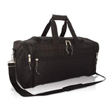 DALIX 21" Blank Sports Duffle Bag Gym Bag Travel Duffel Adjustable Strap in Black