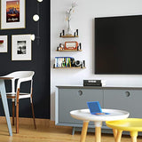 Love-KANKEI Floating Shelves Wall Mounted Set of 3, Rustic Wood Wall Storage Shelves