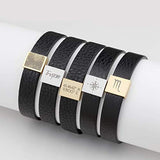 Personalized Leather Mens Bracelet Gift Personalized Gift for Him Genuine Leather