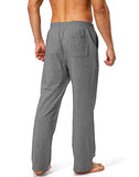 Pudolla Men's Cotton Yoga Sweatpants Athletic Lounge Pants Open Bottom Casual