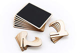 20 Pack Wood Mini Chalkboards Signs with Support Easels, Place Cards