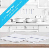 Zeppoli Classic Kitchen Towels 15-Pack - 100% Natural Cotton Dish Towels - Reusable