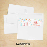 LUXPaper A7 Invitation Envelopes for 5 x 7 Cards in 80 lb. Bright White