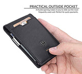 TRAVANDO Mens Slim Wallet with Money Clip AUSTIN RFID Blocking Bifold Credit Card