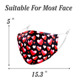 Valentine's Day Mask Adjustable Designer Reusable Washable Breathable Cotton