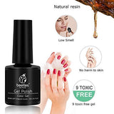 Beetles Winter Green Gel Nail Polish Kit - Olive Green Avocado Gel Polish Set Navy Blue Dark Blue Turquoise Soak Off Nail Lamp Nail Gel Kit, 7.3 ml Each Bottle Gifts Box