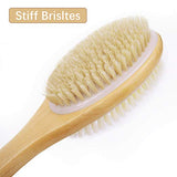 Shower Brush with Soft and Stiff Bristles, Exfoliating Skin and A Soft Scrub, Double-sided