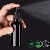 2oz Glass Spray Bottles for Essential Oils, Small Black Spray Bottle, Fine Mist Spray