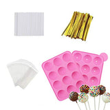 Akingshop 12 Capacity Silicone Lollipop Mold Set, Sucker Molds and Chocolate Hard