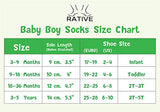 RATIVE Non Skid Anti Slip Slipper Cotton Crew Dress Socks With Grips