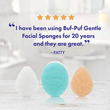 Buf-Puf Gentle Facial Sponge, Exfoliating, Dermatologist Developed, 1 Count