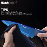 Wanbasion Blue Professional Kitchen Knife Chef Set, Kitchen Knife Set Stainless Steel