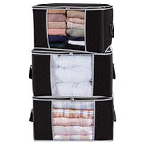 Lifewit Large Capacity Clothes Storage Bag Organizer with Reinforced Handle Thick Fabric