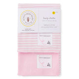 Burt's Bees Baby - Burp Cloths, 2 Pack Extra Absorbent 100% Organic Cotton Burp