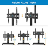 PERLESMITH Universal TV Stand - Table Top TV Stand for 37-55 inch LCD LED TVs - Height