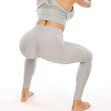 TSUTAYA Women's High Waist Scrunch Butt Leggings Textured Sexy Gym Sports Yoga