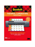 Scotch Thermal Laminating Pouches, 100-Pack, 8.9 x 11.4 Inches