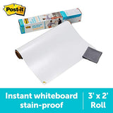 Post-it Dry Erase Whiteboard Film Surface for Walls, Doors, Tables