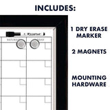 Quartet Combination Magnetic Whiteboard Calendar & Corkboard, 17" x 23" Combo