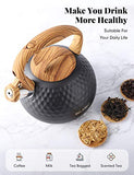 Tea Kettle, 2.7 Quart BELANKO Teapot Whistling Kettle with Wood Pattern Handle