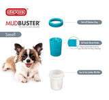 Dexas MudBuster Portable Dog Paw Cleaner, Small, Blue