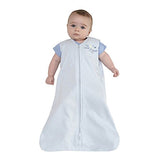 HALO Sleepsack 100% Cotton Wearable Blanket, Baby Blue, Large