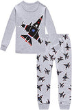 Pajamas For Boys Children Airplane Rocket Clothes Kids Pants Set 4 Pieces Sleepwea