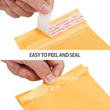 Offitecture 48pcs 4x7 Kraft Bubble Mailers #000 Padded Envelopes