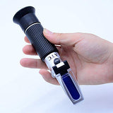 Brix Refractometer with ATC, Dual Scale - Specific Gravity & Brix, Hydrometer in Wine