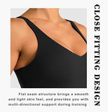Dragon Fit Sports Bra for Women Longline Padded Bra Yoga Crop Tank Tops Fitness