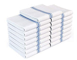 Zeppoli Classic Kitchen Towels 15-Pack - 100% Natural Cotton Dish Towels - Reusable