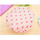 Shangling Shower Caps, 3 Pcs Waterproof Bath Caps Plastic Reusable Shower Caps