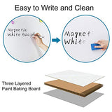 Magnetic White Board 24 x 18 Dry Erase Board Wall Hanging Whiteboard