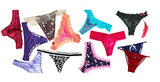 Women Variety of Underwear Pack T-Back Thong G-String Panties,XS,10pcs