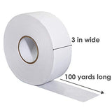 Houseables Non-Woven Wax Roll, Epilating Strips, w/Disposable Wooden Applicators, 3” x 100 yard, Hair Removal Strip, Tear-Resistant Cotton, for Soft Wax, Face, Body, Professional Esthetician Supplies