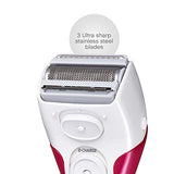 Panasonic Electric Shaver for Women, Cordless 3 Blade Razor, Pop-Up Trimmer