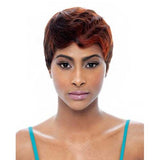 Janet Collection Human Hair Wig - Mommy 4-1B