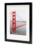 Frametory, 11x14 Black Picture Frames - Made to Display Pictures 8x10 with Mat or 11x14