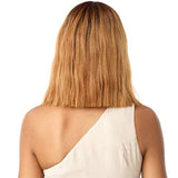 Outre Synthetic Blunt Cut Bob Swiss Lace Front Wig - ALANA (DRFF/RED VELVET)