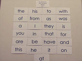 25 Laminated Fry First Hundred List 1 Beginning Preschool sight word flashcards