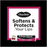 ChapStick Classic Cherry Lip Balm Tubes for Lip Care - 0.15 Oz (Pack of 12)