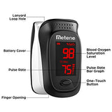 Fingertip Pulse Oximeter, Blood Oxygen Saturation Monitor with Alarming Beep