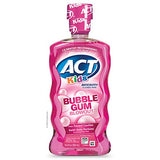 ACT Kids Anti-Cavity Fluoride Rinse Children's Mouthwash, Bubble Gum Blow Out