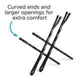 Goody Ouchless Bobby Pin, Crimped Black, 2 Inches, 48 Count (Pack of 1)