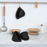 Tifanso Silicone Oven Mitts Pot Holders Sets for Kitchen Heat Resistant Small Kitchen