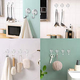 VIS'V Wreath Hanger, Large Clear Reusable Heavy Duty Wreath Hanger Suction Cup