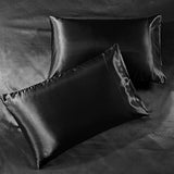 Satin Sheets Twin [3-Piece, Black] Hotel Luxury Silky Bed Sheets - Extra Soft 1800
